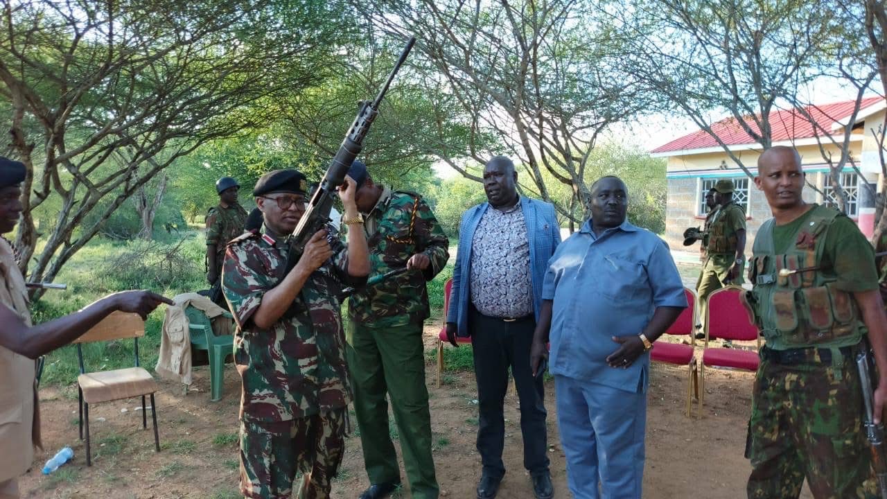 West Pokot residents surrender illegal firearms