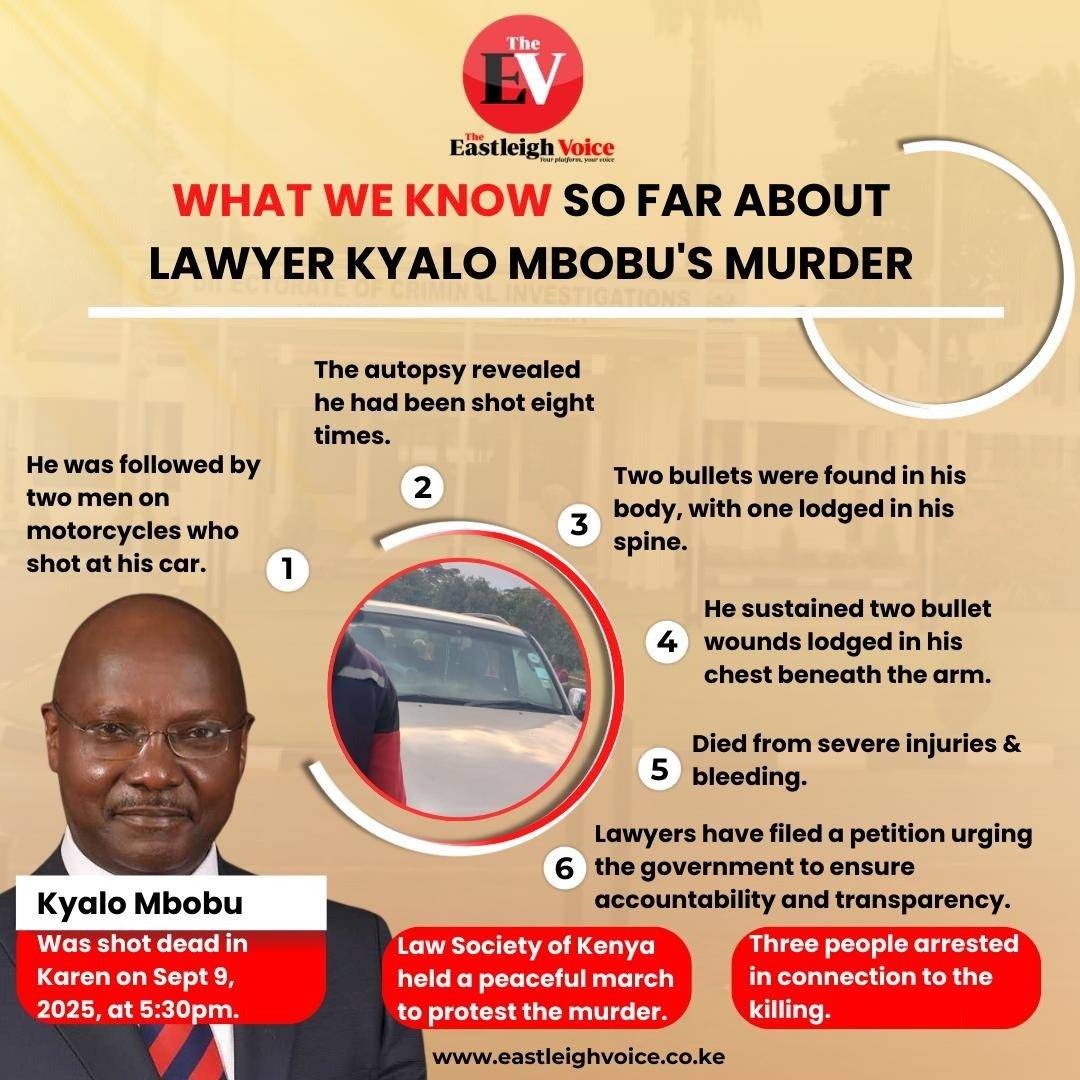 How gunmen trailed and killed city lawyer Kyalo Mbobu in Karen