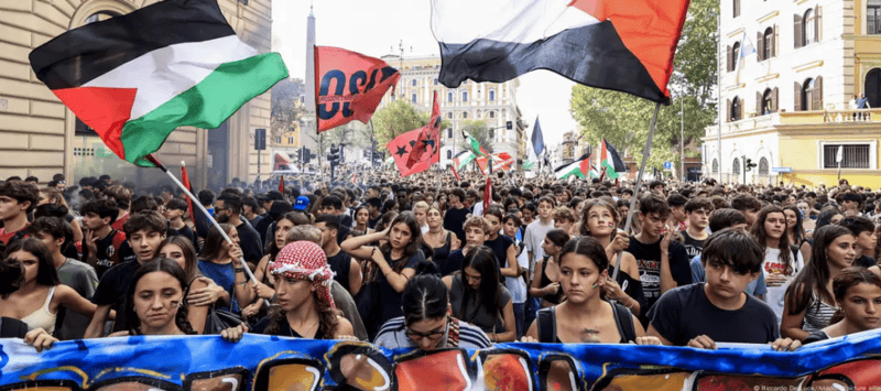 Thousands join pro-Palestinian protests, strikes in Italy