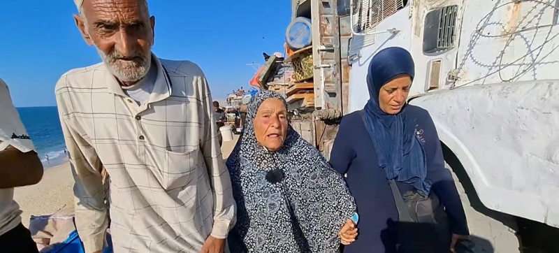 Gazans flee ‘death and devastation’ with no transportation or means of shelter