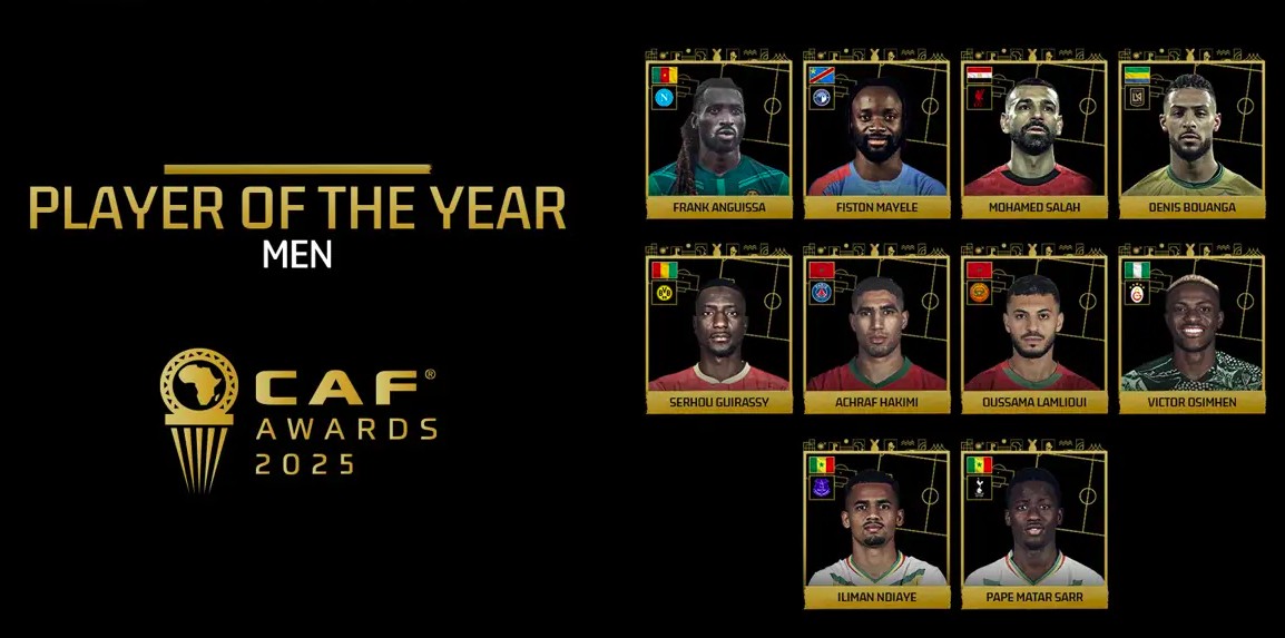 Salah, Osimhen lead shortlist for 2025 CAF Men's Player of the Year Award