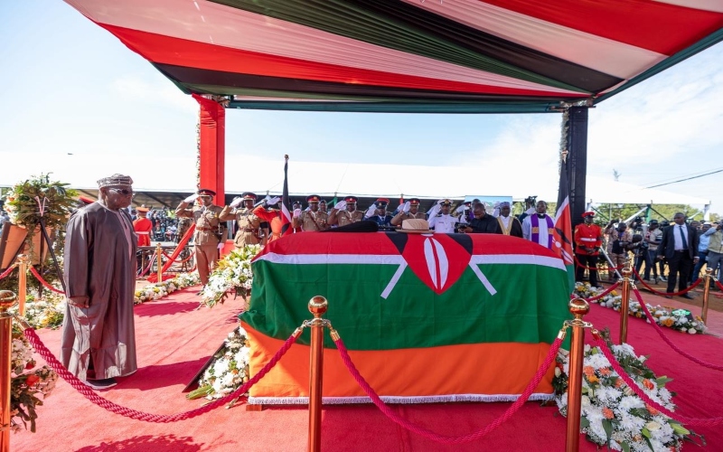 Obasanjo among dignitaries honouring Raila at Bondo funeral service