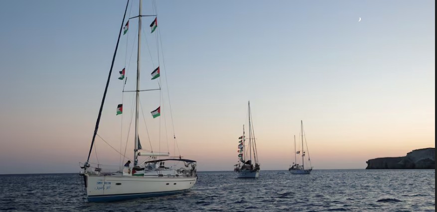 Gaza aid convoy says Israeli warships used cyberattack to disrupt mission delivering food, medicine