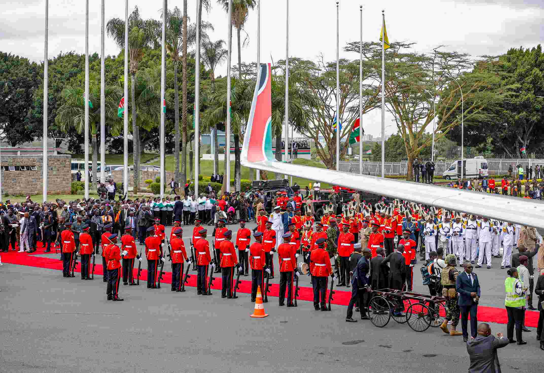 JKIA operations suspended after security breach during arrival of Raila Odinga’s body