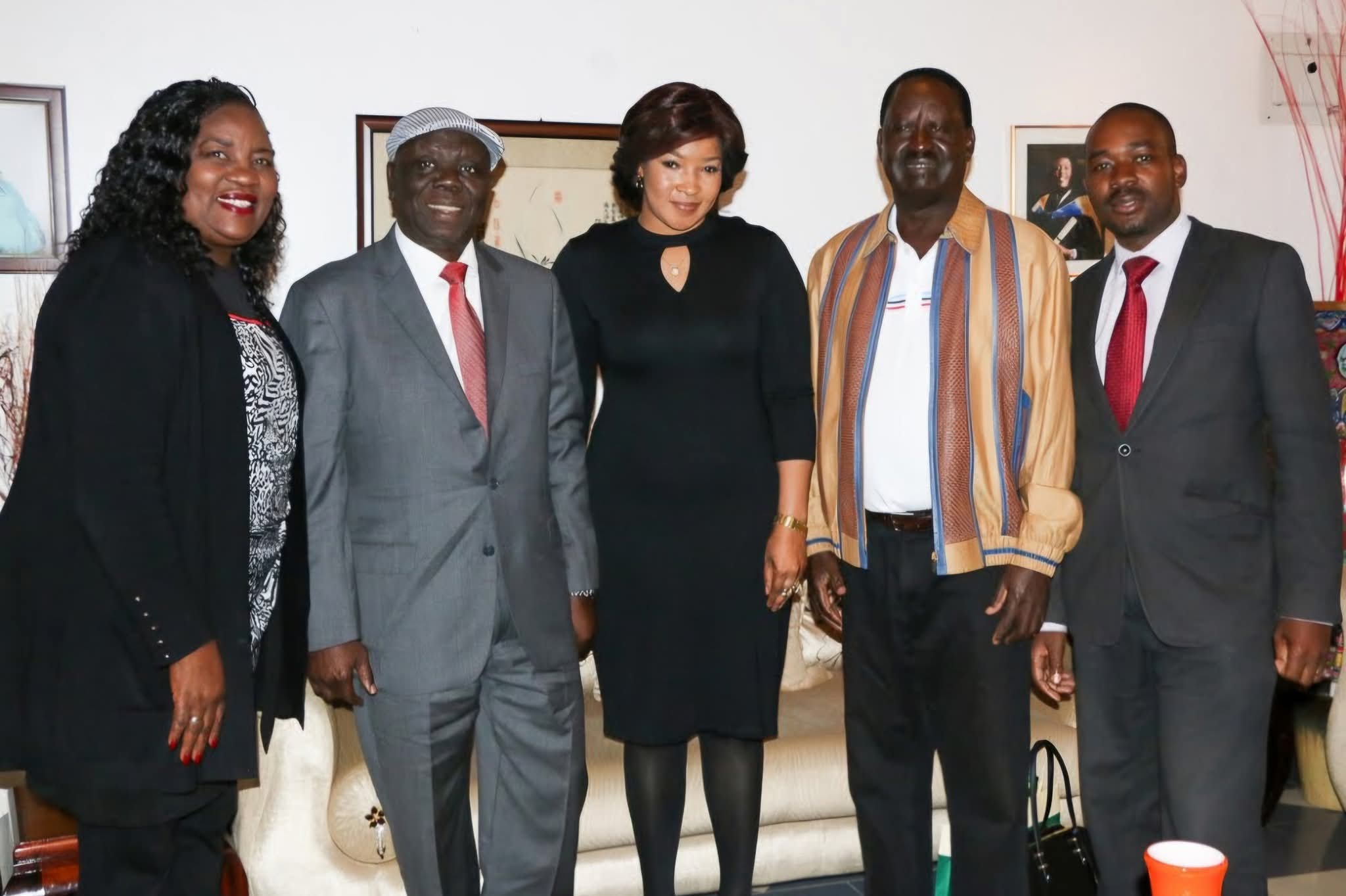 Widow of Zimbabwe’s Tsvangirai attends Raila’s burial in Bondo, honouring decades of iconic friendship, opposition alliance
