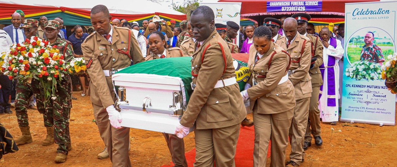 Kenyan cop Kennedy Mutuku Nzuve killed in Haiti laid to rest in emotional ceremony