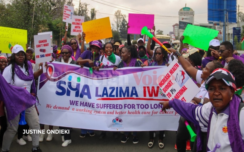 Cancer patients stage protest outside SHA headquarters, demand better medical coverage