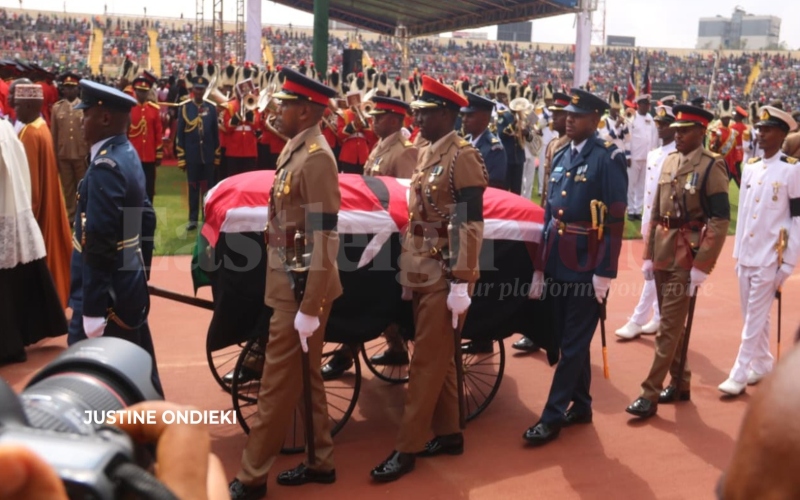 Public viewing of Raila's body concludes peacefully, body taken to Lee Funeral Home