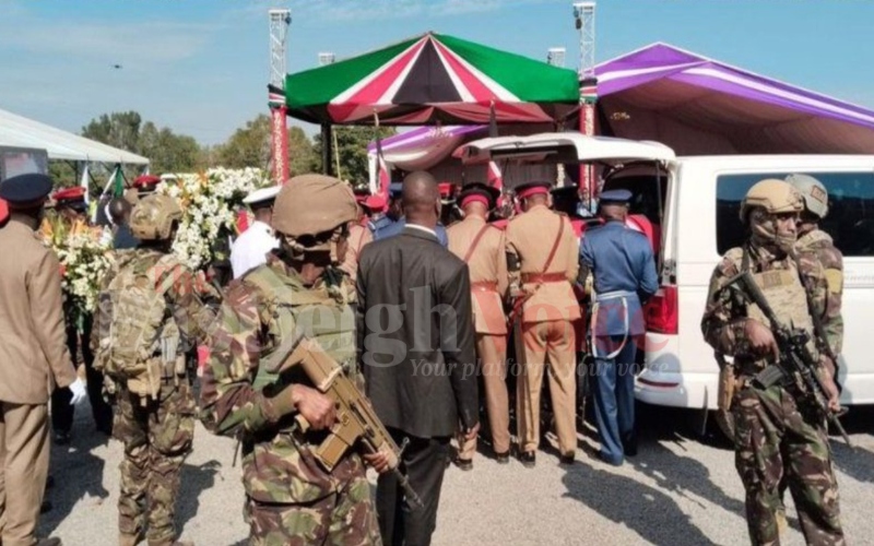 Thousands mourn Raila Odinga as body arrives at JOOUST for final farewell