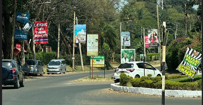 Nairobi residents furious as illegal billboards turn city streets into visual chaos, demand Sakaja's action