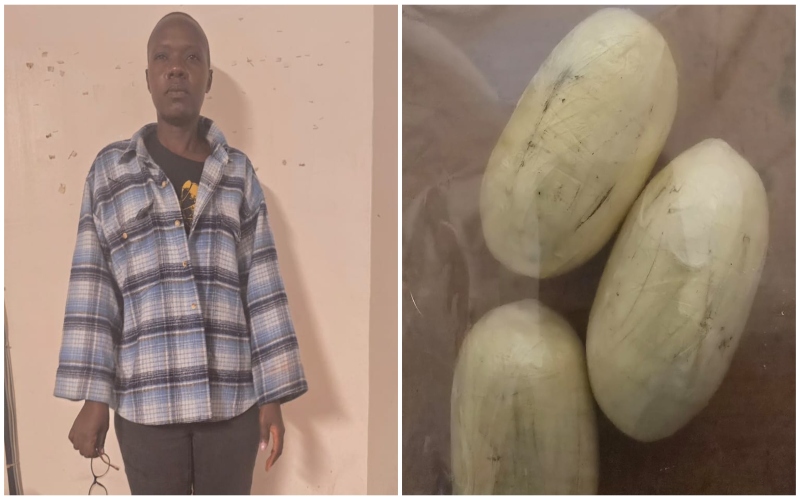 Dubai-bound woman nabbed at JKIA with cocaine pellets concealed in her body