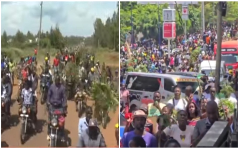 Thousands gather in Kisumu, Karen to mourn former Prime Minister Raila Odinga
