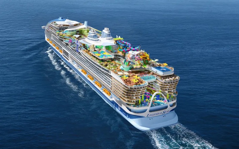 World’s largest cruise ship, Legend of the Seas, set for 2026 debut after historic launch