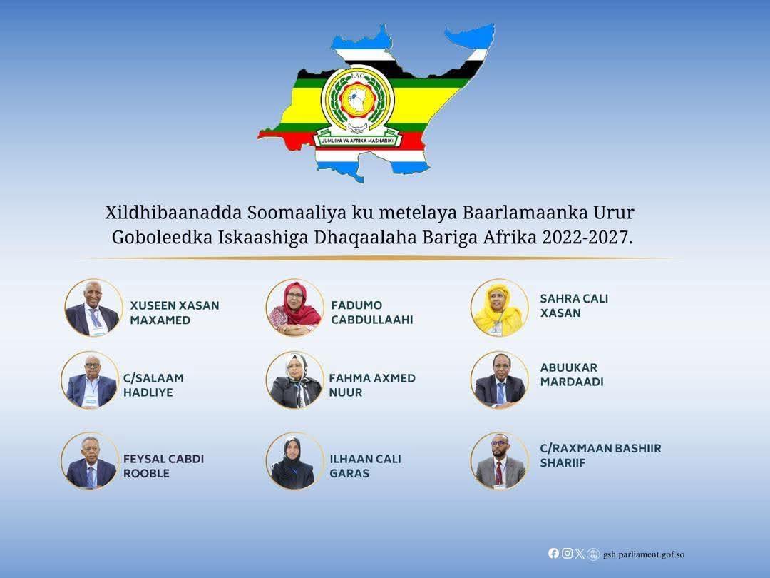 Somalia elects nine representatives to East African Legislative Assembly