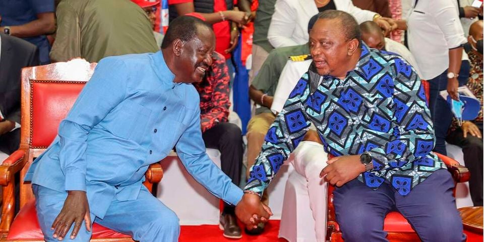 "I have lost a friend, a brother and a patriot", Uhuru pays emotional tribute to Raila