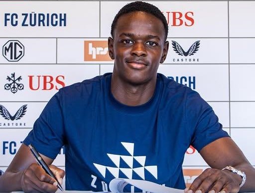Kenyan teenager Damien Odera pens long term deal with Swiss giants FC Zürich