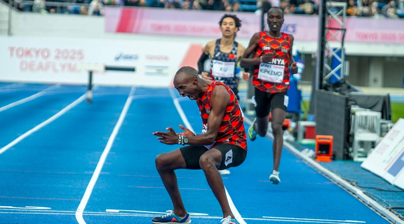 Kenya shines at Deaflympics with Lucas Wandia’s historic 3rd gold and Rono’s 800m win