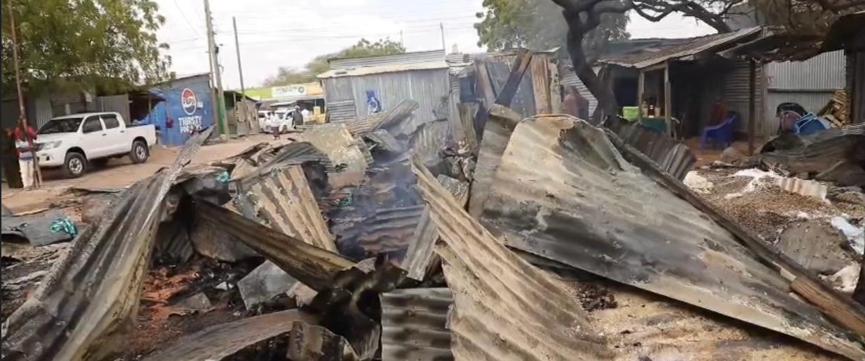Wajir’s Soko Mjinga market reduced to ashes in devastating fire, traders face crushing losses
