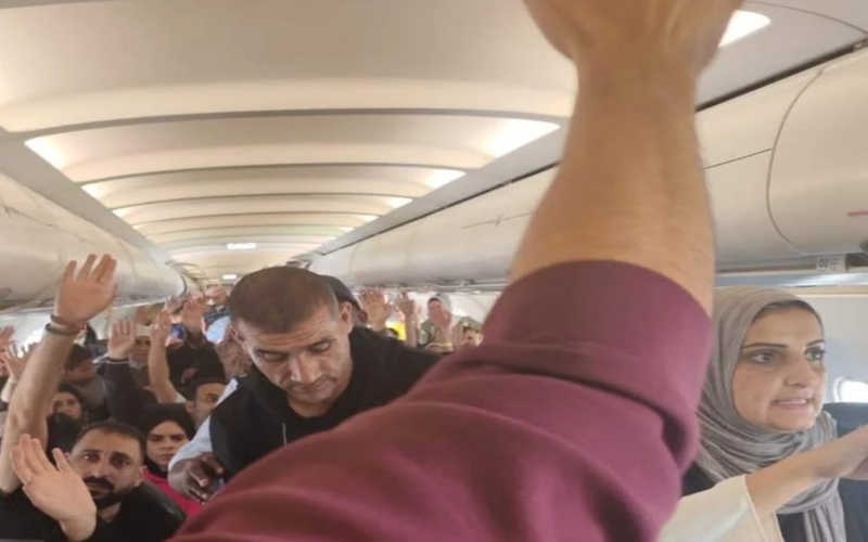 Over 150 Palestinian refugees finally disembark in South Africa after nine-hour airport ordeal