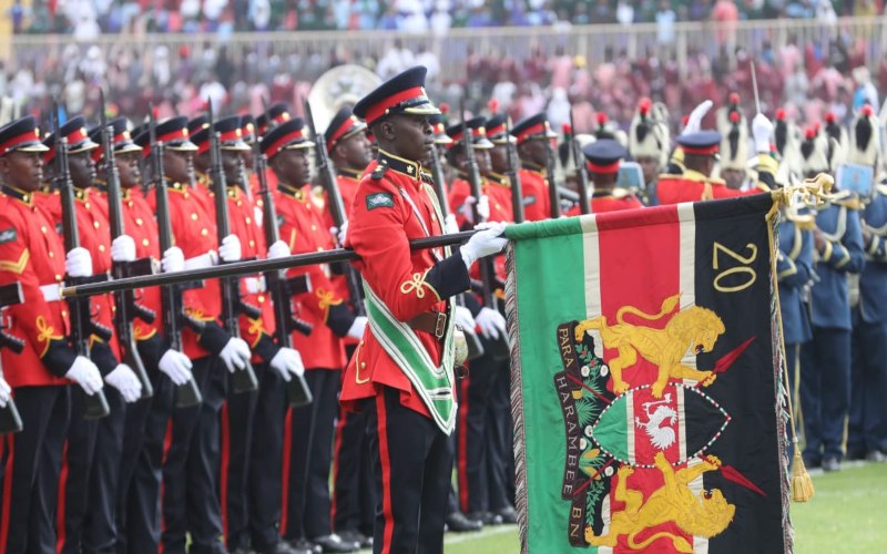 President Ruto presides over 'Trooping of Colour' for Kenya’s elite 20 Parachute Battalion