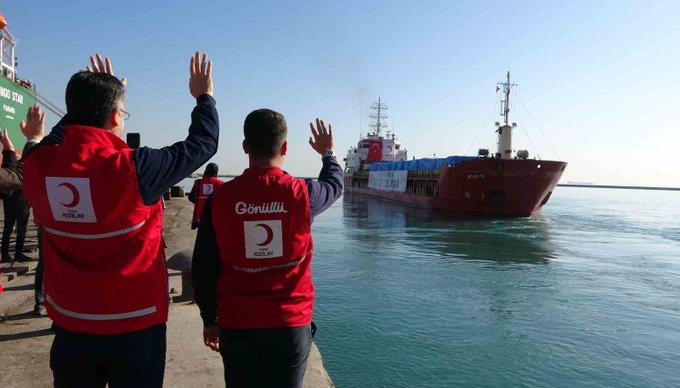 19th Goodness Ship departs Turkey carrying 1,300 tons of humanitarian aid to Gaza