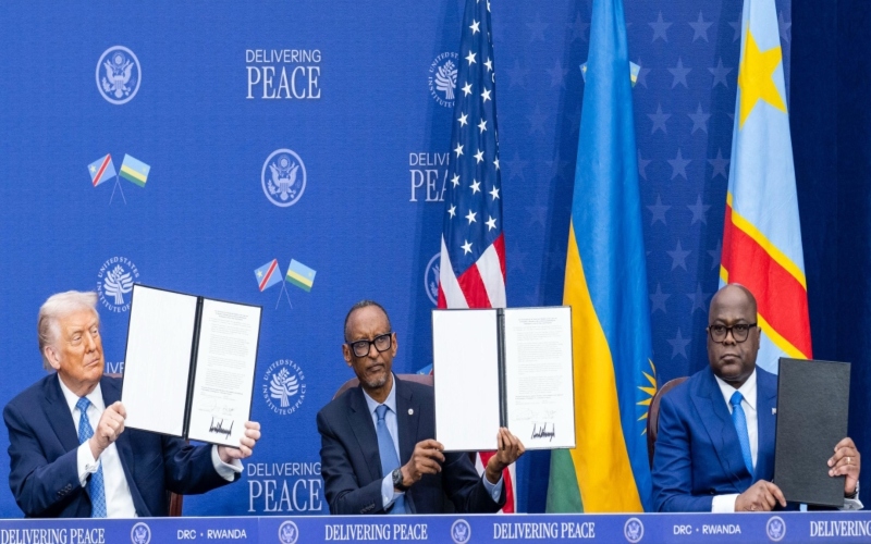 African leaders hail historic peace agreement between Rwanda and DRC