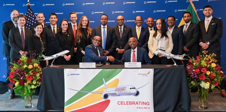 Ethiopian Airlines orders six more Boeing 787 Dreamliners to boost global network