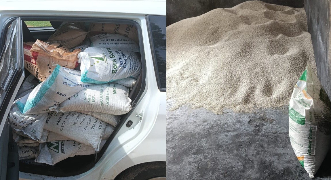 250 bags of suspected fake fertiliser recovered in multi-agency operation in Kakamega
