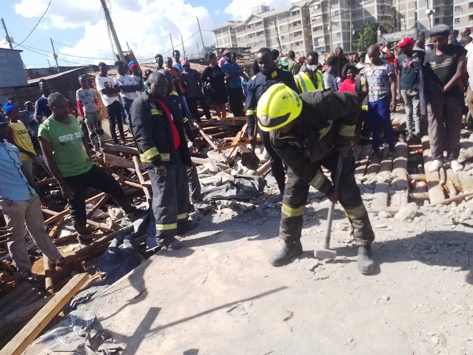 Three dead, six rescued after building collapses in Nairobi’s Highrise area, Kibera