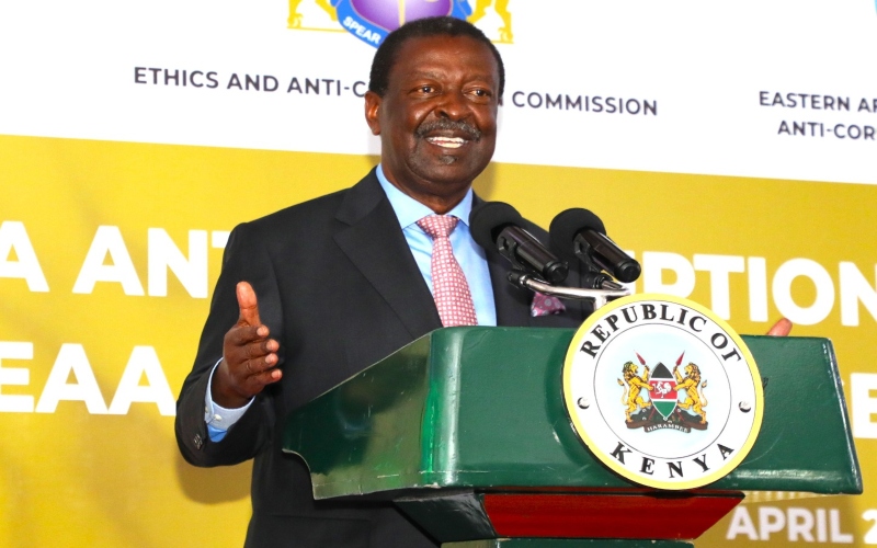 Mudavadi decries entrenched corruption as EACC reports rising costs of bribery