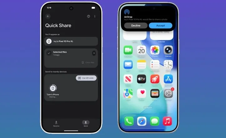 Android introduces AirDrop-style sharing feature on flagship phones