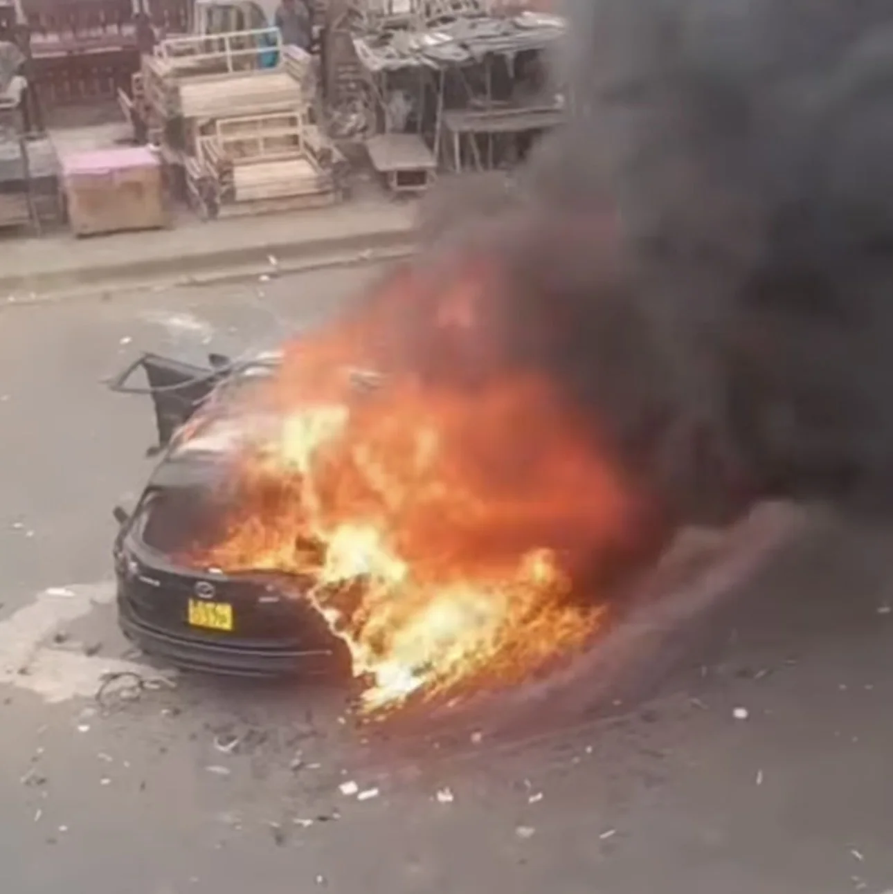 DCI pursues suspects over vehicle torching on Thika Road during fuel protests