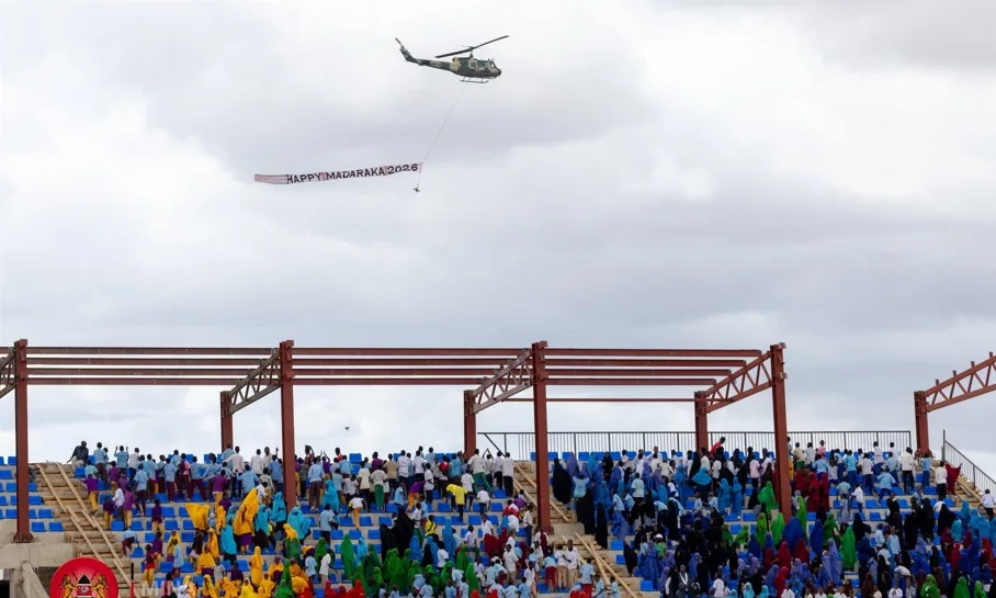 Early morning rush as Kenyans throng Wajir Stadium for 63rd Madaraka Day  celebrations
