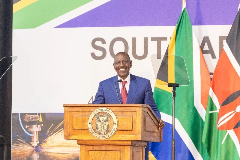 Ruto courts South African investors, positions Kenya as regional services hub