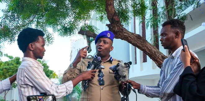 Somali Authorities parade arms cache, military vehicles recovered in Mogadishu crackdown