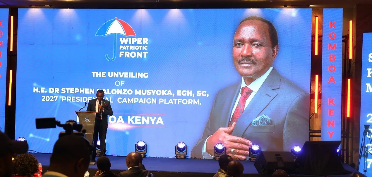 Wiper's Kalonzo Musyoka launches Komboa Kenya digital platform for 2027 presidential bid