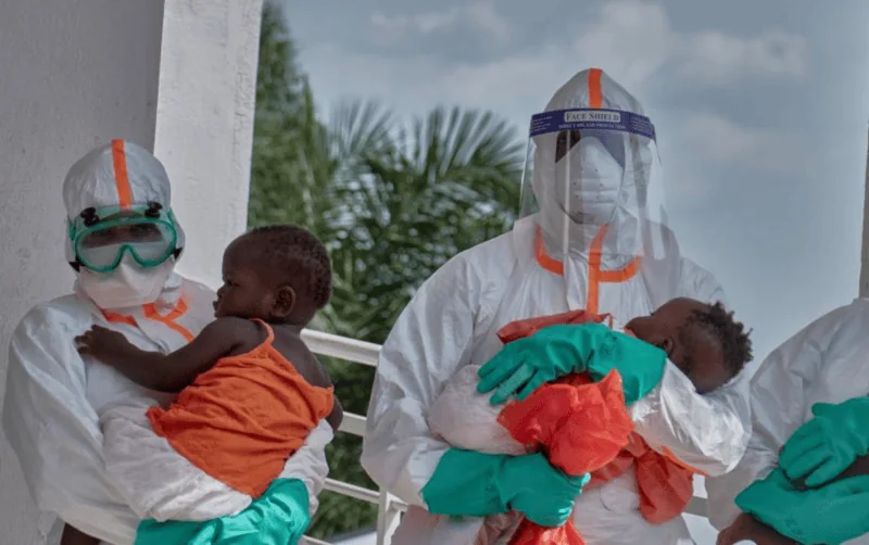 In DR Congo displacement camp, Ebola warnings meet dry taps, crowded shelters