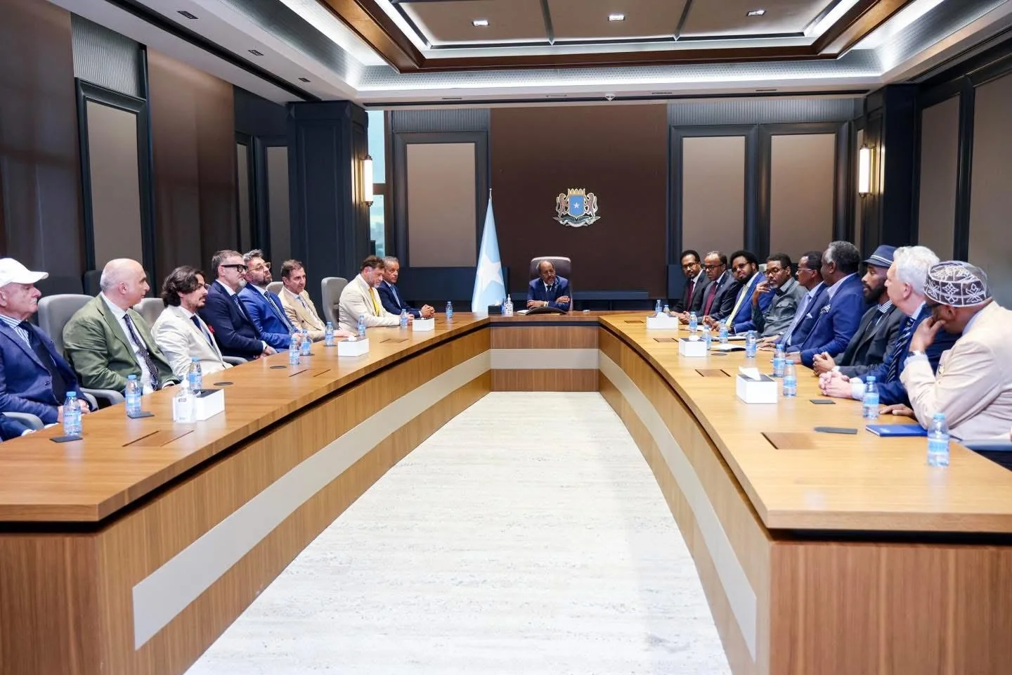President Hassan Sheikh urges Italian investors to tap Somalia’s infrastructure, energy, and fisheries sectors