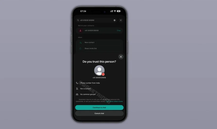 WhatsApp rolls out new warning feature to help users spot scammers