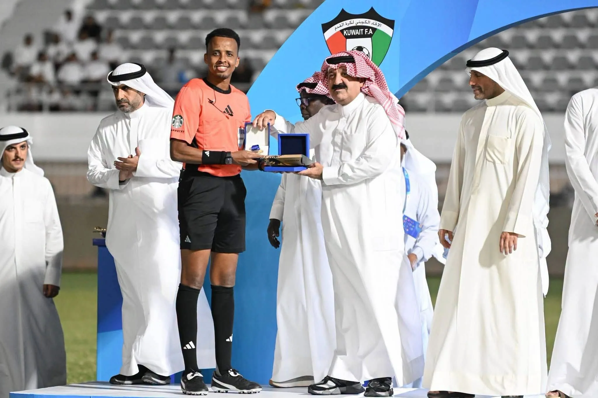 Kuwait Football Association honours Somali referee Omar Artan after shocking 2026 World Cup snub