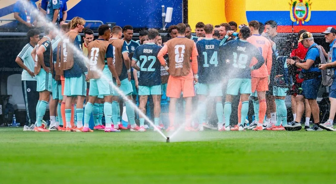 What the World Cup hydration breaks reveal about who governs men’s football