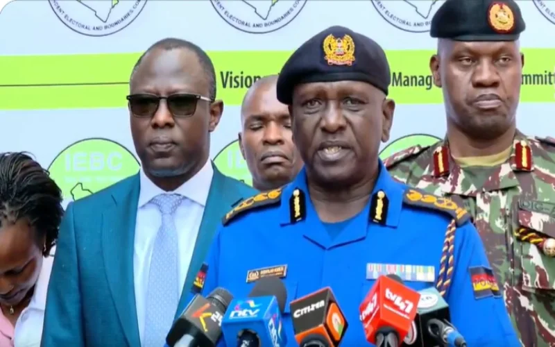 IG Kanja deploys over 1,000 police officers to secure Ol Kalou by-election