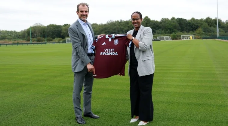 Rwanda’s tourism brand Visit Rwanda secures Aston Villa front-of-shirt deal
