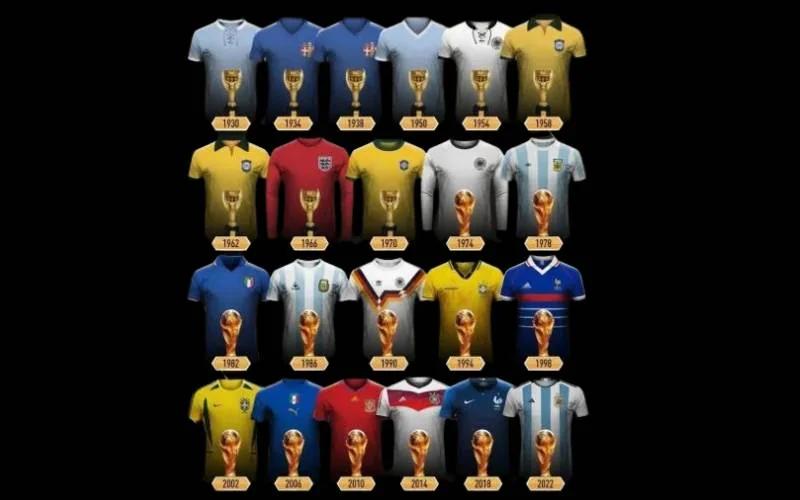 From cotton classics to high-tech icons: The evolution of World Cup-winning jerseys