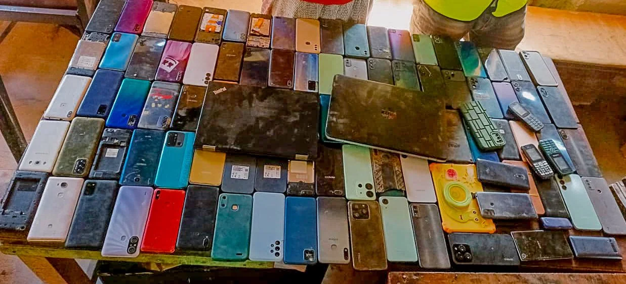 Two arrested as police recover over 100 suspected stolen phones in Garissa raid