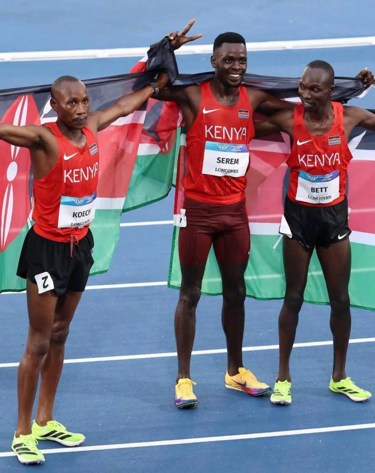 Edmund Serem leads Kenya to historic steeplechase podium sweep at Commonwealth Games