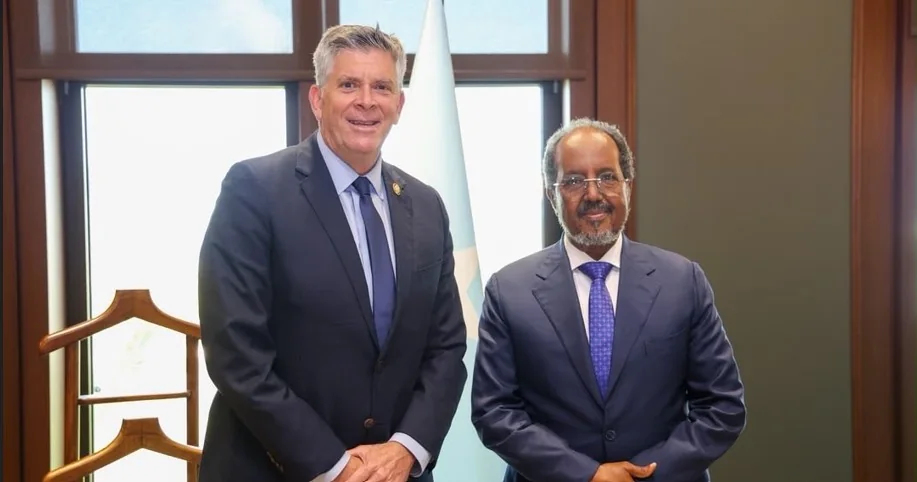 Somalia President Hassan Sheikh meets US Congressman as Mogadishu seeks more investment